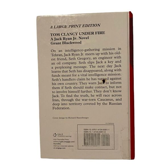EUC “Under Fire” By Grant Blackwood A Tom Clancy Novel - #1 NY Best Selling - Picture 2 of 5
